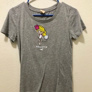 Hollister Logo Grey Tee